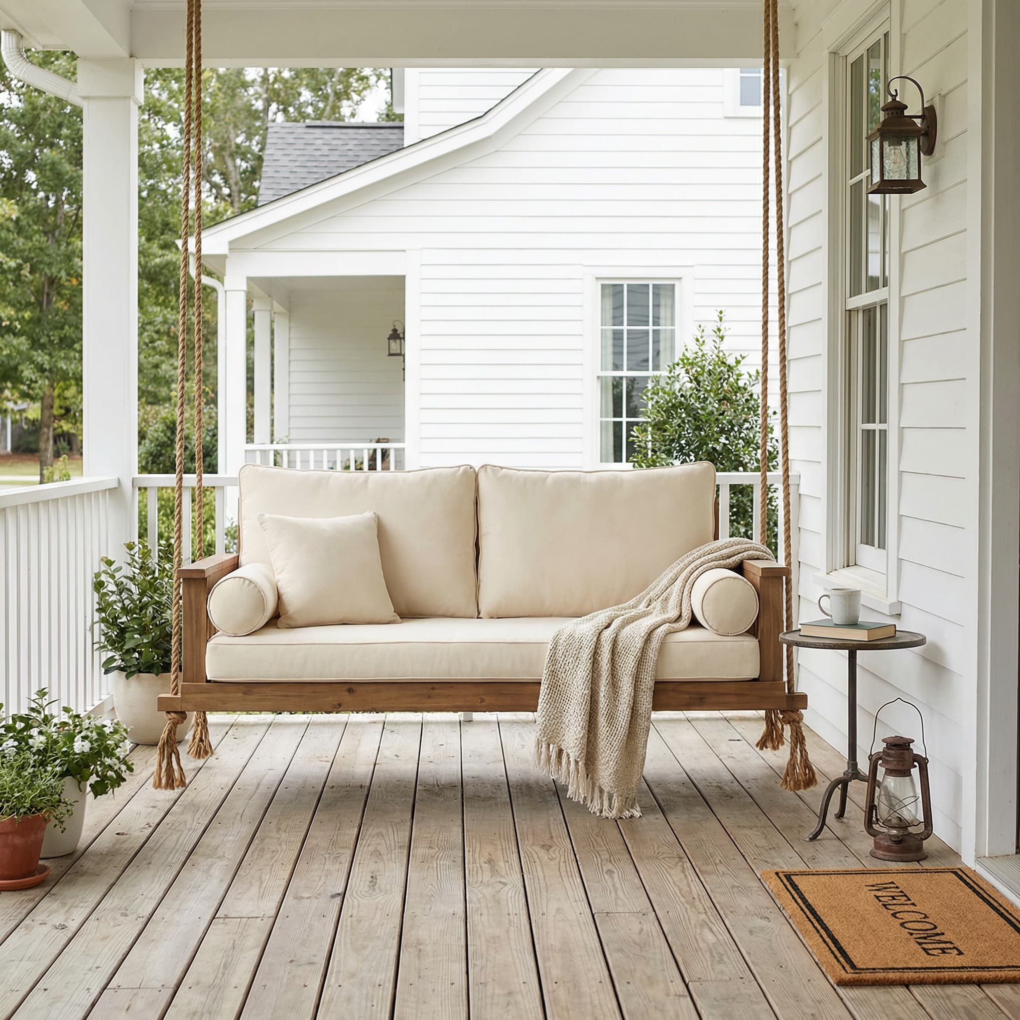 Custom Porch Swing & Hanging Bench Cushions-7