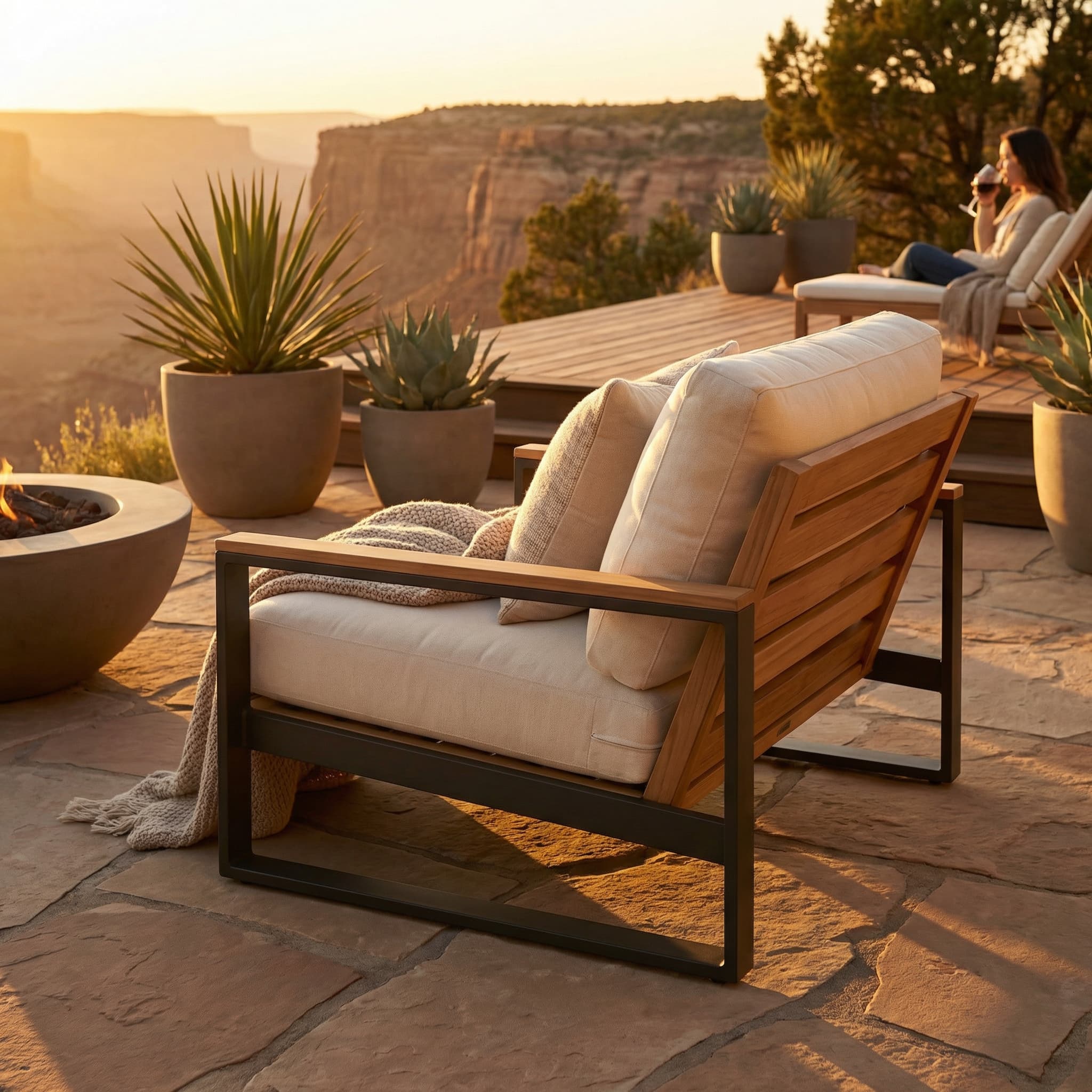 Custom Chair Pads & Cushions Indoor Outdoor (Seat and Back)-3