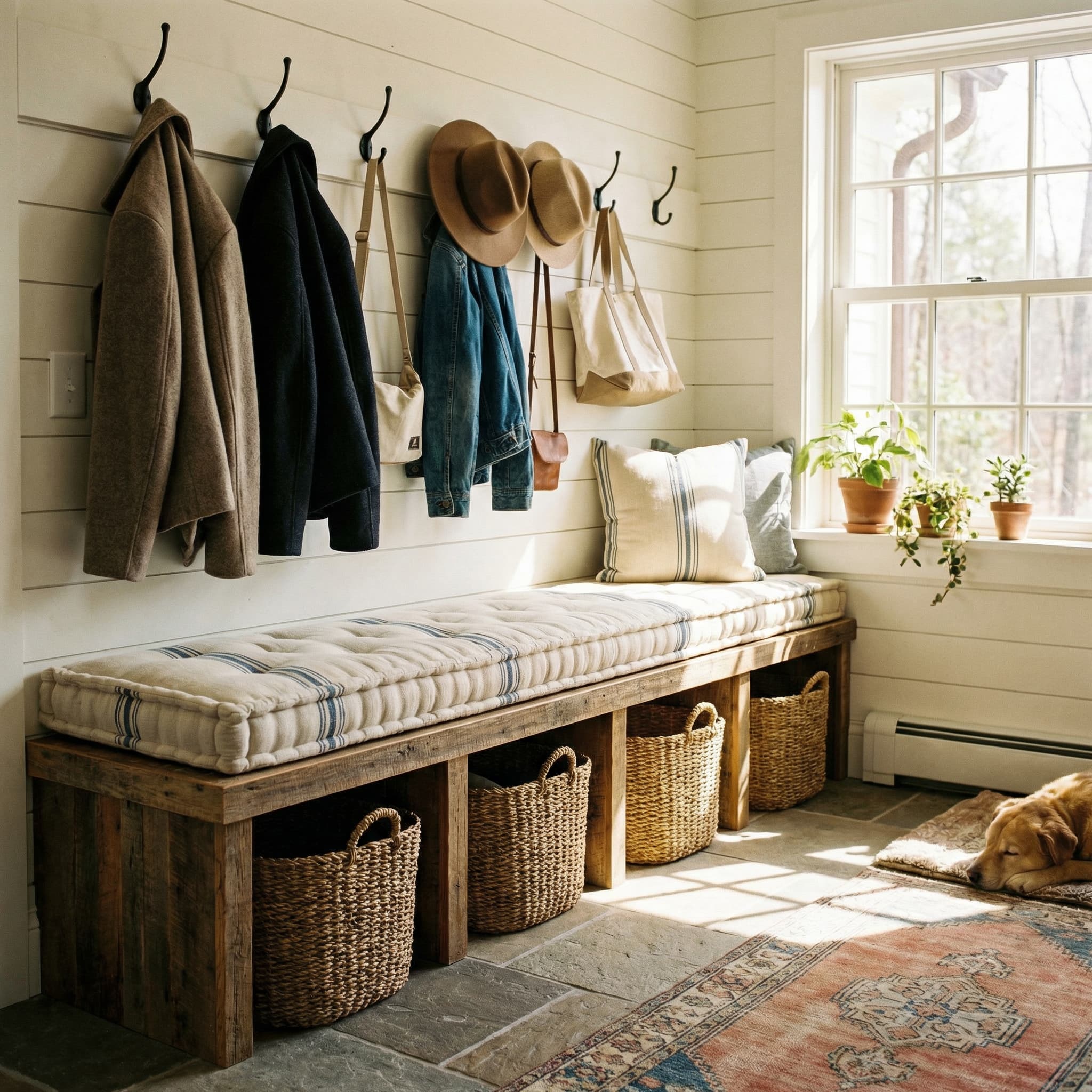 Custom Mudroom & Entryway Bench Cushions-5