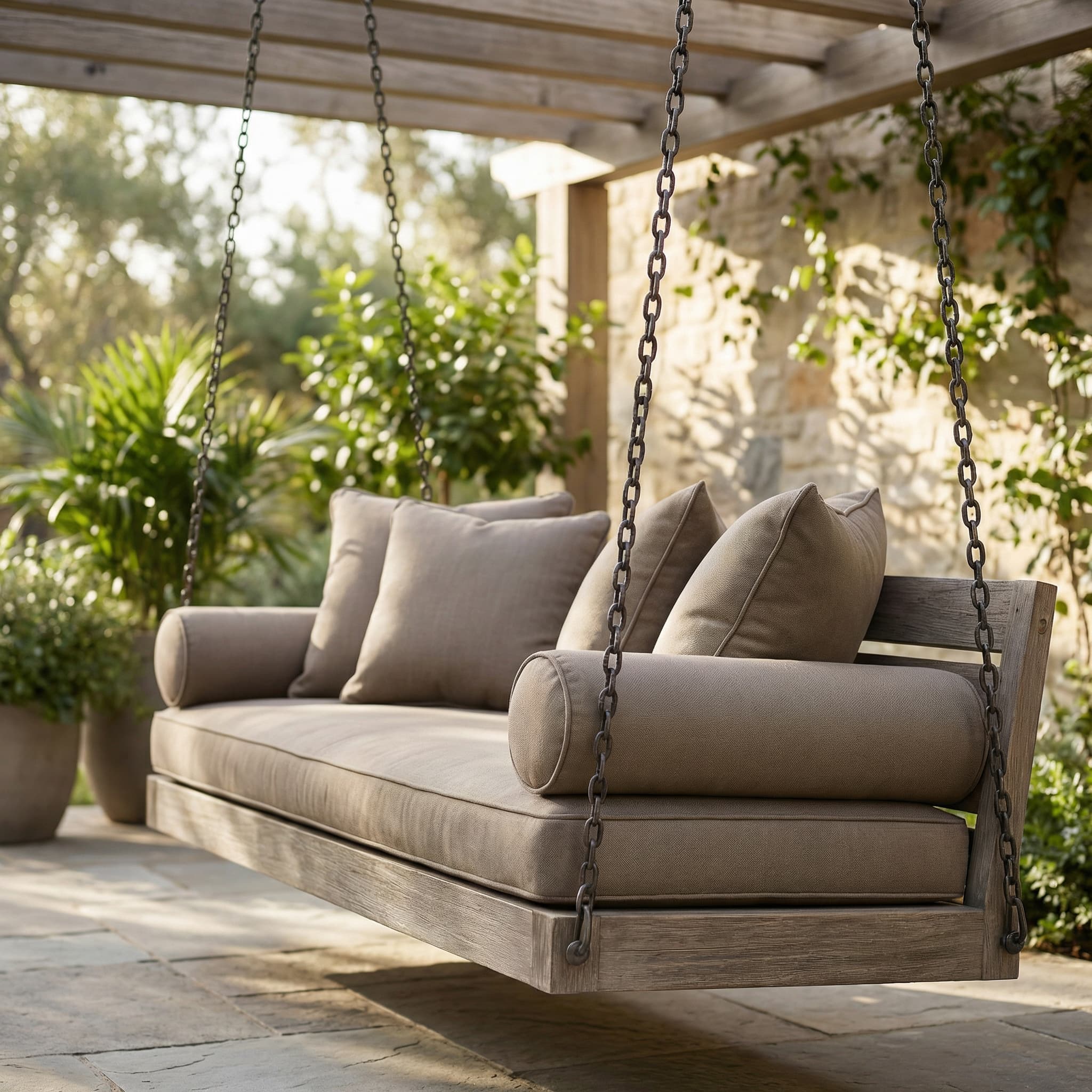 Custom Porch Swing & Hanging Bench Cushions-2